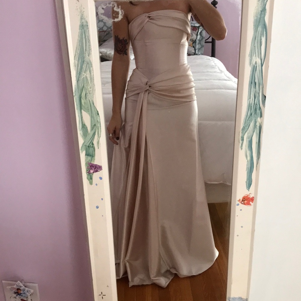 Jessica McClintock Cream Ball Gown